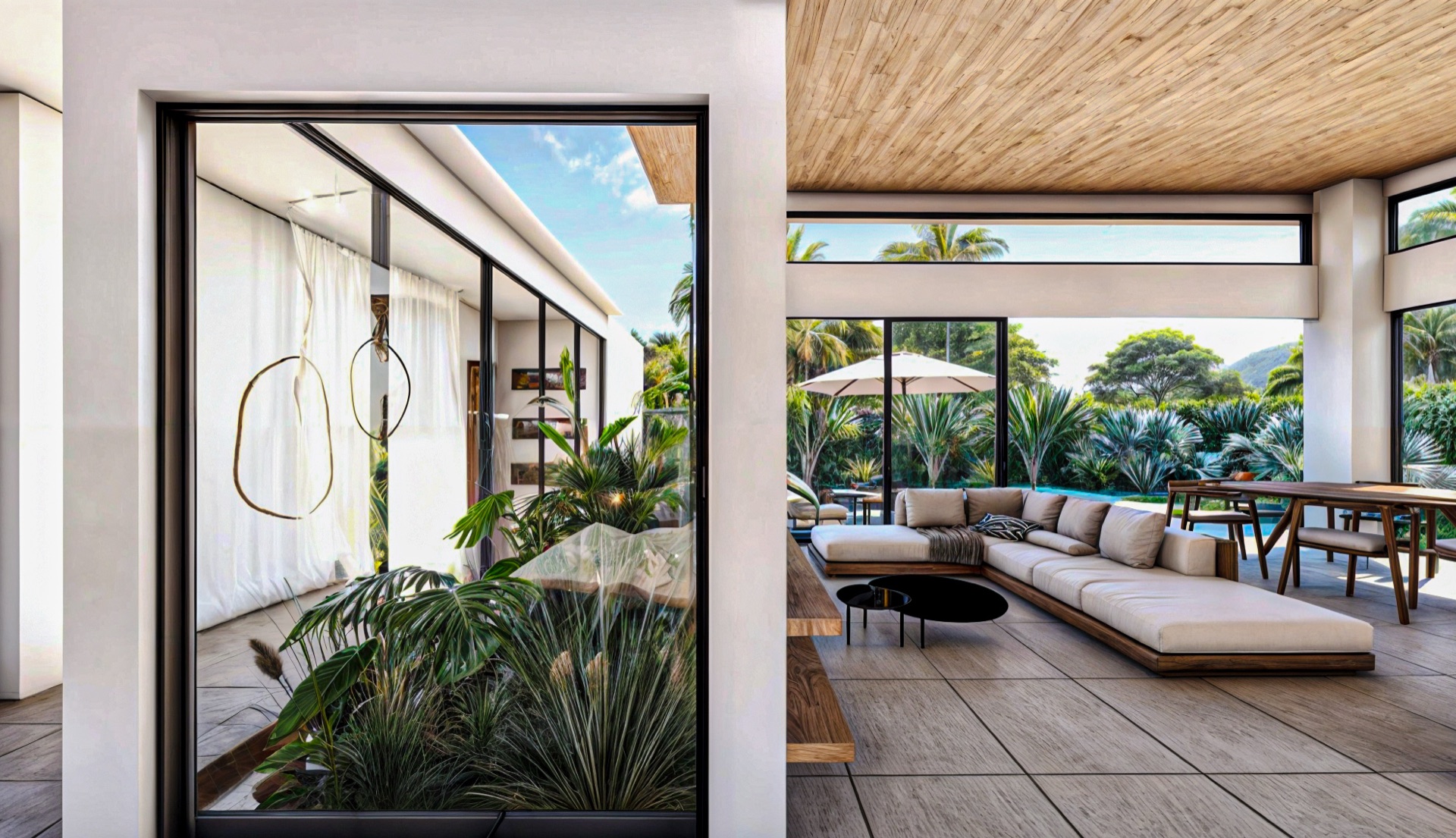 Render de la sala exterior